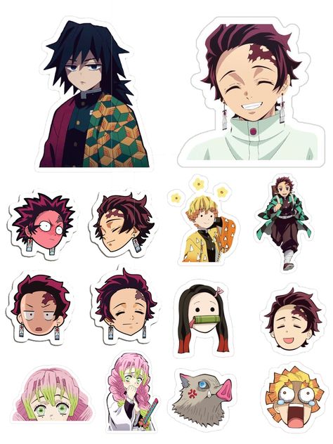 Anime Character Names, Anime Printables, Anime Stickers, Kimetsu No Yaiba, Stickers Packs, Demon Slayer, Pixel Art, Flash, Zelda Characters