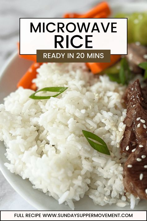 How To Make Rice In The Microwave, Microwave Rice Recipes, Microwave Brown Rice, Sunday Supper Ideas, Rice In The Microwave, Microwave Rice, Rice On The Stove, Making Fried Rice, Perfect Rice