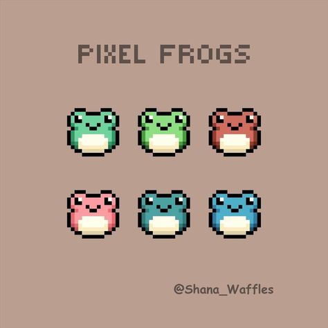 Stardew Pixel Art, Minecraft Flowers Pixel Art, Sun Pixel Art, Chibi Pixel Art, Frog Pixel Art, Pixel Animals, Hama Art, Pixel Art Landscape, Pixel Art Background