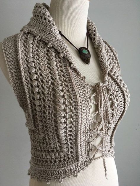 Festival Vest, Vest Crochet, Pebble Color, Gilet Crochet, Boho Vest, Crochet Mandala Pattern, Mode Crochet, Crochet Boho, Life Vest