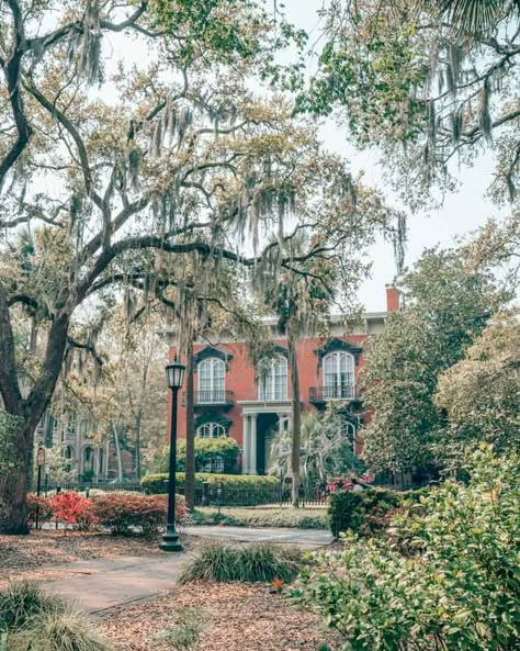 The Mercer House in Savannah, Georgia, made famous by Midnight in the Garden of Good and Evil. Georgia House Aesthetic, Houses In Savannah Georgia, Savannah Georgia Homes Interiors, Mercer Williams House Savannah Georgia, Mercer House Savannah, Books Set In Savannah, Historic Savannah Georgia, Midnight In The Garden Of Good And Evil Aesthetic, Savannah Georgia Photography