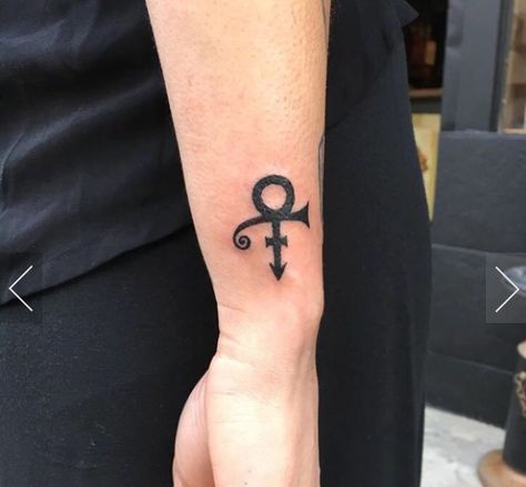 Prince tattoo idea Prince Symbol Tattoo, Tribute Tattoo, Prince Tattoo, Prince Symbol, Tash Sultana, Love Symbol Tattoos, Prince Tattoos, Tribute Tattoos, Symbol Tattoo