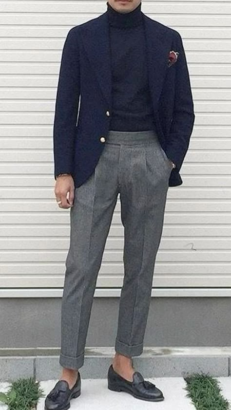 Cool Mens Suits, Grey Pants Outfit Men, Mens Suits Style, Masculinity Quotes, Best Suits For Men, Suits Style, Quotes Empowering, Mens Fashion Edgy, Men With Street Style