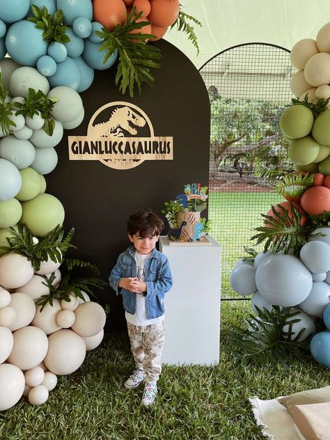 Dino Birthday Backdrop, Three Rex Birthday Photoshoot, Dino 4th Birthday Party, Jurassic Park Birthday Party Ideas, Dinosaurs Birthday Party Ideas, Dino Party Ideas, Dino Theme Birthday Party, Dinosaur Party Ideas, Three Rex Birthday Party