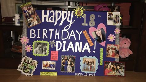 A Cute 18th birthday poster for your best friend ! 18th Birthday Poster Ideas, Best Friend Poster Ideas Birthday, Birthday Poster Ideas With Pictures, Happy Birthday Poster Ideas, Birthday Poster Ideas For Friends, Spain Gifts, Birthday Poster Ideas, Happy Birthday Poster, Birthday Posters