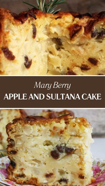 Mary Berry’s apple and sultana cake is a moist and tasty treat made with fresh apples, sultanas, and a few other simple ingredients. It is named after Mary Berry, a famous baker. Apple And Sultana Cake, Sultana Cake Moist, Mary Berry Desserts, Mary Berry Recipes Baking, Mary Berry Recipes, Mary Berry Cakes, Sultana Cake, British Baking Show Recipes, Apple Cakes