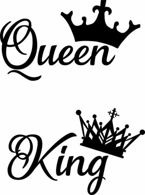 King Crown Drawing, King Queen Tattoo, King And Queen Crowns, Queen Drawing, Crown Drawing, Crown Tattoo Design, Queens Wallpaper, Queen Tattoo, King Tattoos