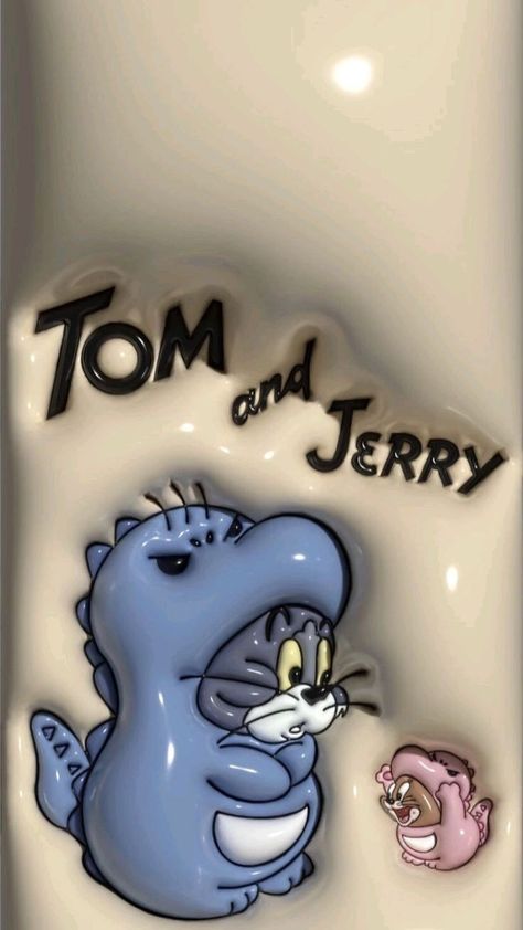 Tom And Jerry Wallpapers, 3d Wallpaper Cute, Tom Und Jerry, Iphone Wallpaper For Guys, Wallpaper Iphone Boho, Jelly Wallpaper, Tom Y Jerry, Bubbles Wallpaper, Simple Phone Wallpapers