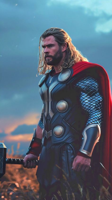 Hammer Marvel, Thor Comic Art, Thor Wallpaper, Dramatic Background, Thor Art, Marvel Wallpaper Hd, Thor Comic, Chris Hemsworth Thor, The Mighty Thor