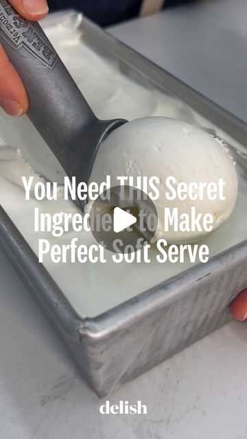 Delish on Instagram: "This homemade soft serve recipe is better than anything from an ice cream truck. @taylorannspencer demonstrates how to make a simple, approachable recipe that mimics the texture and flavor of the commercial stuff 🍦 (and debunks the rest)

#diy #homemade #icecream #softserve #recipe #howto #summerrecipes #dessert" Soft Serve Recipe, Ice Popsicles, Ice Popsicle, Soft Serve Ice Cream, Ice Cream Popsicles, Grocery Items, Ice Cream Truck, An Ice Cream, Soft Serve