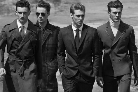 Jacob Coupe, Jeremy Dufour, Oskar Tranum and Patrick Kafka by Michelangelo di Battista for GQ Italia Jeremy Dufour, Men In Suits, Teddy Boys, Empath, Pose Reference, Male Models, Gq, Character Inspiration, Beautiful People