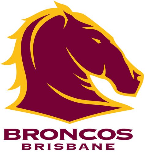 Brisbane Broncos - Wikipedia Nrl Broncos, Bronco Concept, Rugby Logo, National Rugby League, Denver Broncos Logo, Broncos Logo, Brisbane Broncos, Basketball Photography, Boys Basketball