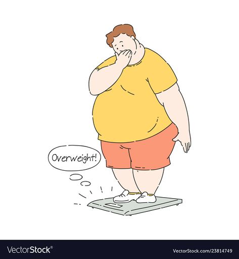 Obesity Cartoon, Obesity Poster, Nutrition Poster, Assignment Ideas, Biological Clock, Man Cartoon, Obese People, Man Vector, Poster Girl