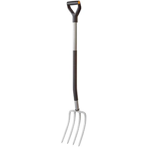 Amazon.com : Fiskars Ergo D-handle Steel Garden Fork (47 Inch) : Compost And Mulch Fork : Garden & Outdoor Digging Fork, Pitch Forks, Dream List, Garden Tool Storage, Classic Garden, Garden Equipment, Clay Soil, Garden Tool, Backyard Inspo