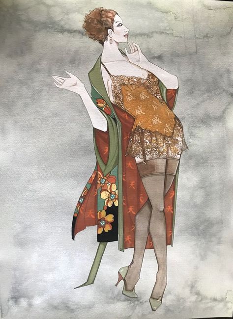 Gregg Barnes, Greg Barnes, Costume Renderings, Drag Inspiration, Hollywood Theater, Theatre Costumes, Fashion Sketch, Model Inspo, Costume Designer