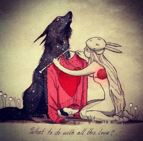 Chiara Bautista, Art Et Illustration, A Wolf, Arte Fantasy, 판타지 아트, Art And Illustration, Bunny Girl, 영감을 주는 캐릭터, Little Red Riding Hood