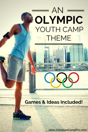 An Olympic Youth Camp Theme with Games and Ideas Included - Christian Camp Pro Vbs Olympics, Olympic Theme Party, Olympic Idea, Summer Camp Themes, Camp Games, Olympics Activities, Christian Camp, Summer Camp Games, Summer Day Camp