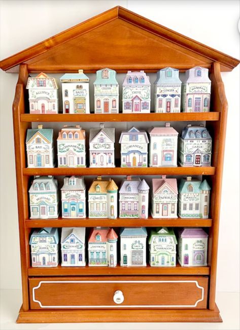 Lenox Spice Village Jars and … curated on LTK Lennox Spice Village, Lenox Spice Village, Spice Village, Kitchen Decoration, Spice Jars, Dream House Decor, Fine Porcelain, Vintage Kitchen, Tree House