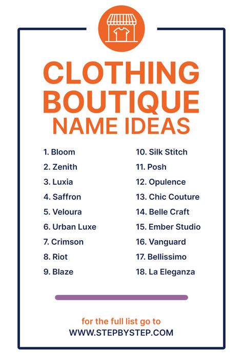 Style your success with these chic and memorable clothing boutique name ideas! Perfect for attracting fashion-forward shoppers. Boutique Names Ideas Unique, Boutique Names Ideas, Business Name Generator, Boutique Names, Names Ideas, Name Generator, Business Problems, Name Ideas, Stitch 2