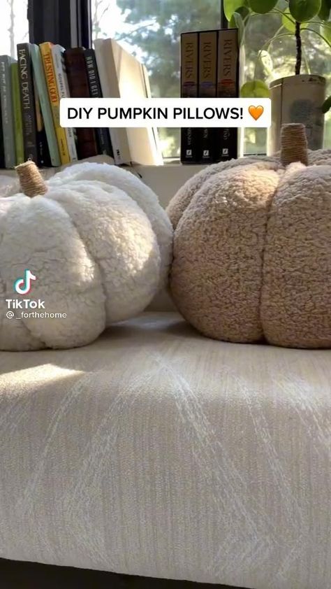 Diy Pumpkins Decor, Pumpkins Out Of Sweaters, Fall Aesthetic Decor Bedroom, Decorating For The Holidays On A Budget, Diy Small Halloween Decorations, Unique Fall Crafts To Sell, Autumn Aesthetic Decor Diy, Plush Pumpkins Decor, Diy Antique Decor Craft Projects