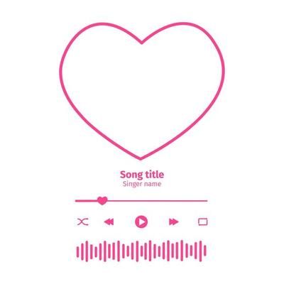 Music or video play bar icon. Audio player for songs or podcast playlist. Play or pause button. Dark theme. Vector illustration 18975655 Vector Art at Vecteezy Playlist Illustration, Music Playing Template, Shape Songs, Cute Eyes Drawing, Heart Shaped Frame, Cute Eyes, Music Players, Music Wallpaper, Romantic Valentine