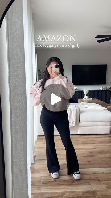 Cely Galeano | Outfit Inspo on Instagram: "Flare leggings are a basic must have staple in my wardrobe 🎀 @vertvie_official (linked on my Amazon & LTK) 

——
#springoutfit #springfashion #comfyoutfit" Flare Leggings, Comfy Outfits, Spring Outfit, Must Haves, Spring Outfits, Spring Fashion, Leggings, Outfit Inspo, Wardrobe