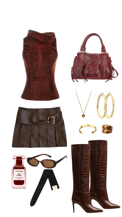 #brown #outfitinspo #ootd #coffee #90s #coquette #coolgirl #lanadelrey #arcticmonkeys #alexademie 90s Coquette, Outfit Plan, 2000s Fashion Outfits, Mode Inspo, Lookbook Outfits, Fashion Killa, Cute Casual Outfits, Your Aesthetic, Aesthetic Clothes