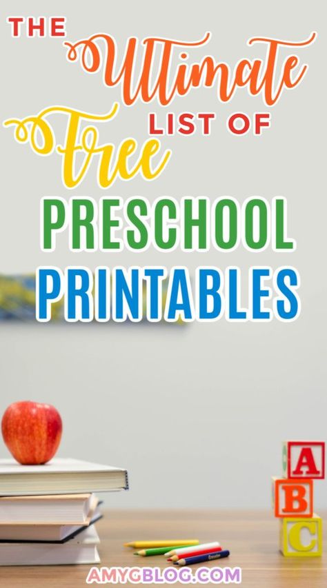 This list of free preschool printables is a great resource to help parents find ways to educate their children at home! Geared towards kids ages 3-6. #freeprintables #screenfreeactivities #homeschoolresources #homeschoolpreschool #preschoolprintables Abc Workbook, Writing Center Preschool, Prek Homeschool, Number Recognition Worksheets, Free Educational Printables, Preschool Number Worksheets, Preschool Mom, Emotions Cards, Homeschool Supplies