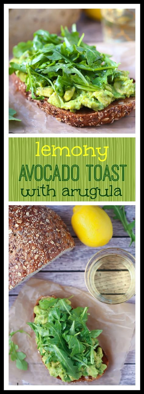 Avocado Mash, Avocado Dessert, Avocado Toast Recipe, Toast Toppings, Avocado Recipes, Avocado Salad, Toast Recipes, Healthy Nutrition, Arugula