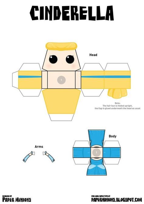 Paper Toy Disney, Paper Toy Printable, Disney Paper Dolls, Paper Cube, Drawing Ideas List, Anime Paper, Paper Toys Template, Paper Doll Template, Papercraft Templates