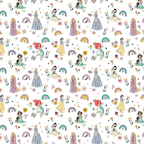 All Disney Characters Together Wallpaper, Disney Background Landscape, Disney Princess Pattern, Disney Princess Background, Princess Background, Disney Princess Fabric, Frozen Fabric, Evil Disney, Disney Fabric