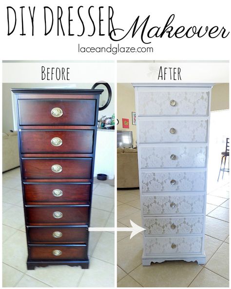 Refurbished Dresser, Lingerie Dresser, Wooden Furniture Design, Ikea Dresser Hack, Dresser Hack, Diy Furniture Flip, Diy Dresser Makeover, Ikea Dresser, Diy Furniture Makeover