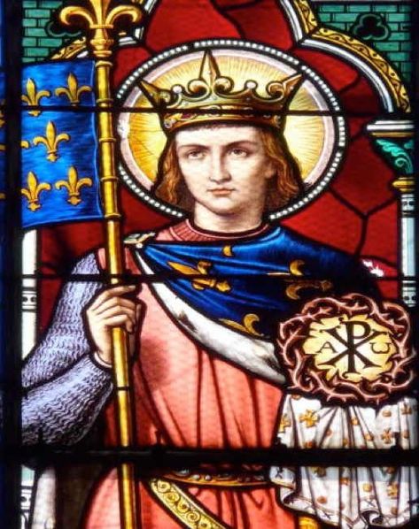 Marie-Julie Jahenny sees King St. Louis IX of France  St. Louis Reveals he will be Insturmental in Crowning the Great Catholic Monarch - Special Prayer Revealed in His Honour Catholic Saints Prayers, Happy Feast Day, Catholic Decor, Stained Glass Church, Special Prayers, French History, Beautiful Prayers, Crown Of Thorns, August 25