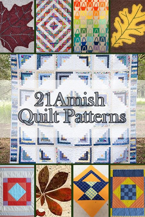 21 Amish Quilt Patterns Amish Quilts Patterns, Amish Quilt Patterns Free, Breaking Amish Afghan Pattern Free, Appalachian Quilt Patterns, Amish Quilt Patterns Traditional, Quilt Squares Ideas, Amish Quilts Traditional, Amish Star Quilt, Amish Quilts Pennsylvania Dutch