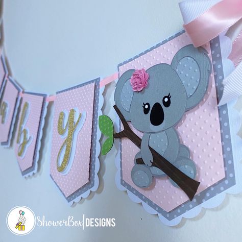 Koala Birthday Party, Banner Cricut, Koala Party, Koala Birthday, Baby Shower Theme Decorations, Rise Art, Baby Koala, Baby Shower Invitaciones, Koala Baby