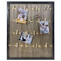 Polaroid Pictures Display, Photo String, Photo Display Board, Hang Photos, Cute Picture Frames, Clip Picture Frame, Wooden Clothespins, Farmhouse Frames, Picture Frame Decor