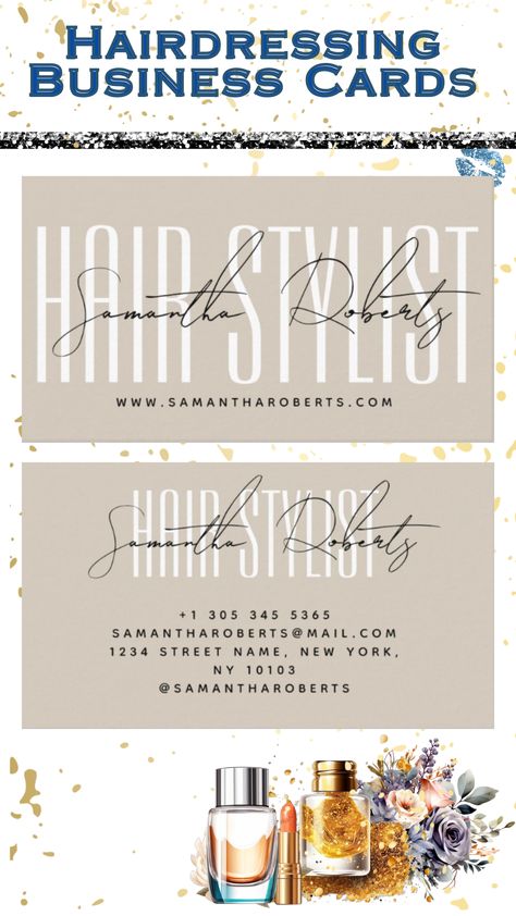 Typography Script Beige  Hair Stylist Business Card Scissor Design, Beige Business Card, Business Card Beauty, Beige Palette, Typography Script, Scissors Design, Beige Hair, Stylist Business Cards, Hairstylist Business Cards