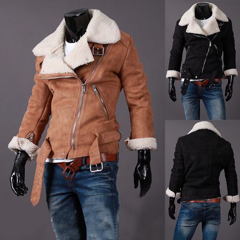 2015 Winter Fashion Men's Popular Lapel wool lamb suede Casual Short Jacket #New #Parka Bane Jacket, Mens Fasion, Hair Clothes, Mens Winter Fashion, Short Jacket, Canada Goose Jackets, Leather Fashion, Jacket Outfits, Winter Fashion