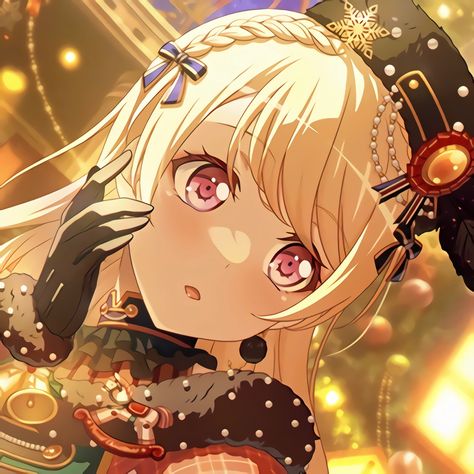 Chisato Shirasagi, Bandori Icons, Pastel Palettes, Anime Christmas, Pastel Palette, Christmas Icons, Rhythm Games, Matching Profile Pictures, Girls Dream