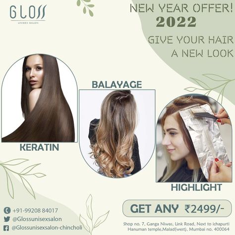 Hair Salon Offer Poster, Salon Deals And Offers, Salon Offer Poster Design, Salon Creative Ads, Chocolate Hairstyle, Henna Design Tutorial, Hair Poster Design, Bridal Henna Design, Salon Openings