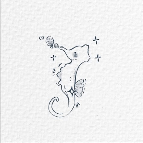 tattoos inspo, butterfly tattoo, spark tattoo, simple tattoo, thin line tattoo, seahorse tattoos, cute tattoos, animal tattoos, bubble tattoos Cute Sea Creature Tattoos, How To Draw Seahorse, Cute Seahorse Tattoo, Tiny Seahorse Tattoo, Cute Seahorse Drawing, Sea Horse Tattoos, Seahorse Doodle, Seahorse Artwork, Seahorse Drawing