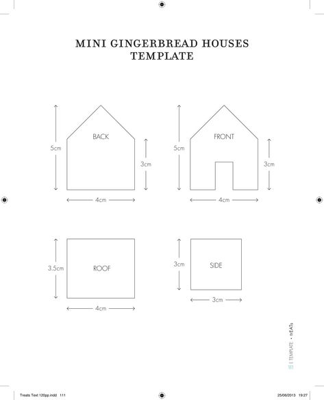 Mini Gingerbread House Template, Gingerbread House Template Printable, Gingerbread House Patterns, House Outline, Gingerbread House Recipe, Gingerbread House Template, Wave Stencil, Mini Gingerbread House, Diy Christmas Village