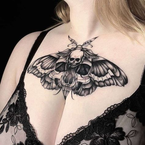 22 Moth Tattoos to Admire - Body Artifact Moth Tattoo Neck, Moth Neck Tattoo, Different Styles For Men, Neck Tats, Dark And Creepy, Moth Tattoos, Goth Tattoos, Gothic Tattoos, Moth Tattoo Design