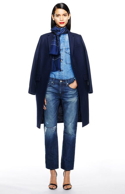 J Crew J Crew Fall, Jcrew Fall, Style Désinvolte Chic, Looks Jeans, Winter Typ, All Jeans, Double Denim, Fashion Week Runway, 가을 패션