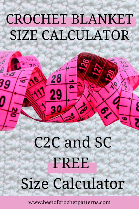 Discover the art of crochet blanket sizing! Learn how to calculate the perfect size for C2C and SC blankets with our easy-to-use calculator and expert tips. Perfect for crocheters of all levels. Click to learn more! C2c Blanket Size Chart, Blanket Sizes Crochet, Crochet Blanket Measurements, Afghan Sizes, Crochet Blanket C2c, Crochet Blanket Sizes, Crochet C2c Pattern, C2c Blanket, C2c Crochet Pattern Free