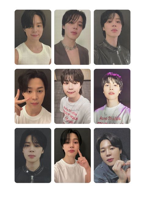 Jimin Photocards Printable, Jimin Photocard Template, Photocard Printable, Foto Card, Jimin Face, Bts Photocards, Jin Photo, Lomo Card, Printables Freebies