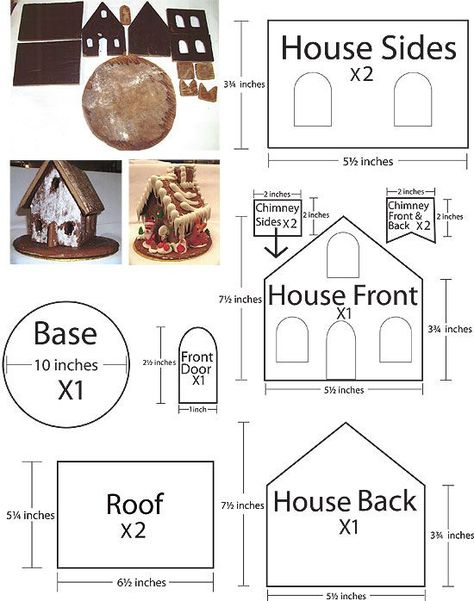 Gingerbread House Template Printable, Gingerbread House Icing, Halloween Gingerbread House, Cardboard Gingerbread House, Recipes Disney, Gingerbread House Patterns, Ginger Bread House Diy, Cool Gingerbread Houses, Gingerbread House Recipe