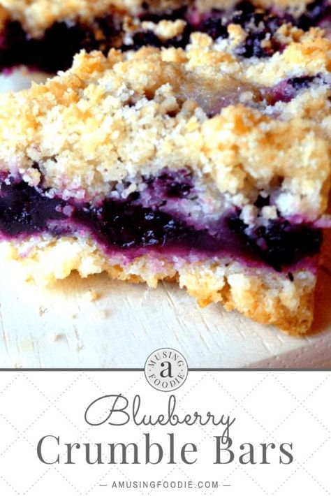 Blueberry Crumble Bars - (a)Musing Foodie Gin Mojito, Sandwich Casserole, Blueberry Crumble Bars, Blueberry Desserts, Blueberry Crumble, Crumble Bars, Blueberry Recipes, Cheese Sandwich, Simple Recipe