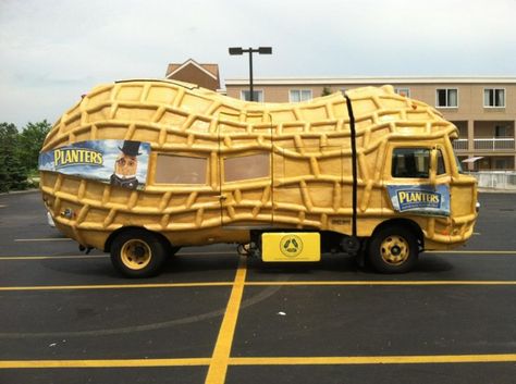 Planters Peanut Truck! Mr. Peanut, Planters Peanuts, Holiday Planter, Strange Cars, Suffolk Va, Ad Car, Weird Cars, Advertising Signs, Car Humor