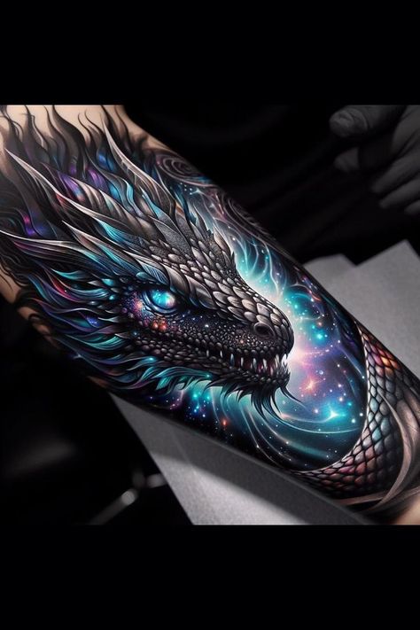 Dragon Shoulder Tattoo Women, Arm Tattoo Cover Up Ideas For Women, Pretty Dragon Tattoo, Dragon Shoulder Tattoo, Tattoo Ideas Women Arm, Tattoos For Guys Shoulder, Tattoos Men Shoulder, Shoulder Tattoos Men, Tattoos Women Arm